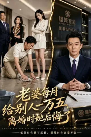 《老婆每月给别人一万五，离婚时她后悔了（113集）AI短剧（夸克网盘）》短剧封面