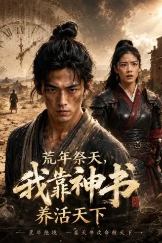 《荒年祭天，我靠神书养活天下（60集）AI短剧（夸克网盘）》短剧封面
