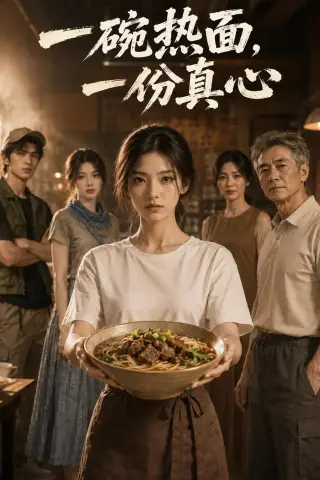《一碗热面，一份真心（40集）AI短剧（夸克网盘）》短剧封面