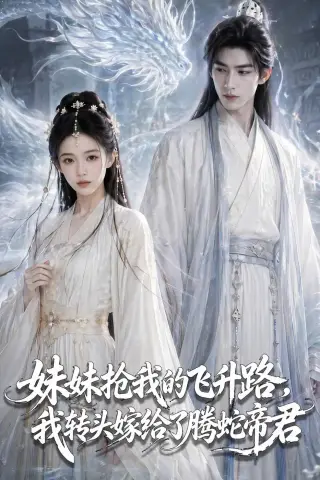 《妹妹抢我的飞升路，我转头嫁给了腾蛇帝君（79集）（夸克网盘）》短剧封面