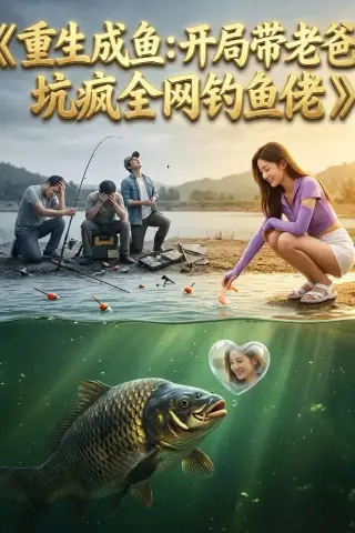 《重生成鱼：开局带老爸坑疯全网钓鱼佬（47集）Ai短剧（夸克网盘）》短剧封面