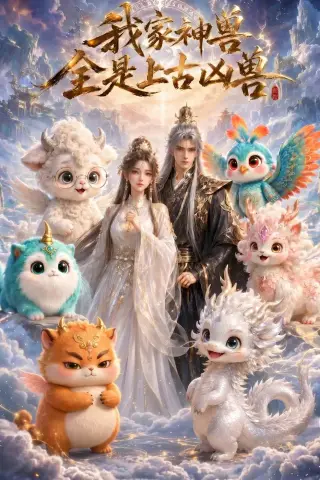 《我家神兽全是上古凶兽（30集）（夸克网盘）》短剧封面