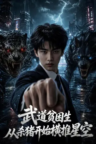《武道贫困生从杀猪开始横扫星空（72集）AI短剧（夸克网盘）》短剧封面