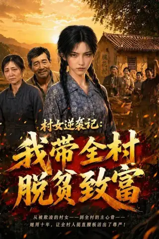 《村女逆袭记：我带全村脱贫致富（50集）AI短剧（夸克网盘）》短剧封面
