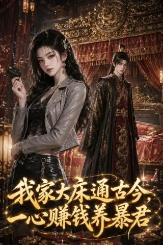 《我家大床通古今，一心赚钱养暴君（86集）（夸克网盘）》短剧封面