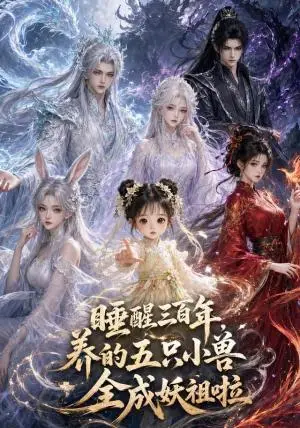 《沉睡三百年，养的五只小兽全成妖祖啦（91集）（夸克网盘）》短剧封面