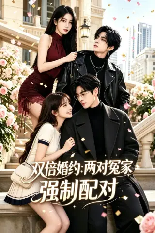 《双倍婚约：两对冤家强制配对（59集）（夸克网盘）》短剧封面