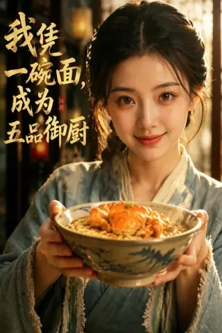 《我凭一碗面，成为五品御厨（71集）（百度网盘）》短剧封面