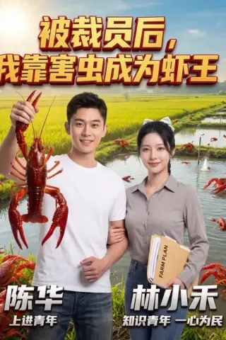 《被裁员后，我靠害虫成为虾王（44集）AI短剧（夸克网盘）》短剧封面