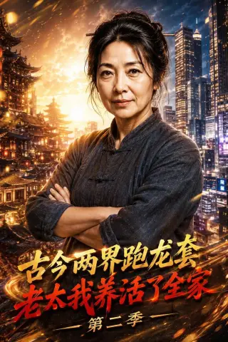 《古今两界跑龙套，老太我养活了全家第二季（32集）AI短剧 (2026)》短剧封面