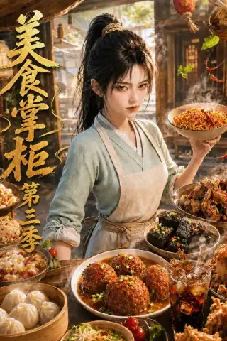 《美食掌柜第三季（120集）（夸克网盘）》短剧封面