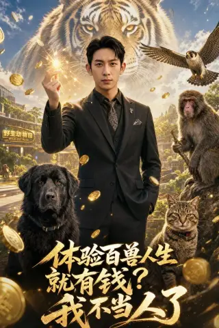 《体验百兽人生就有钱？我不当人了（80集）AI短剧（夸克网盘）》短剧封面