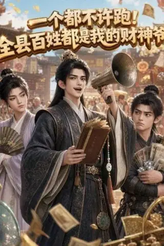 《一个都不许跑！全县百姓都是我的财神爷（50集）（百度网盘）》短剧封面