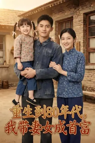 《重生到80年代，我带妻女成首富（43集）Ai短剧（百度网盘）》短剧封面