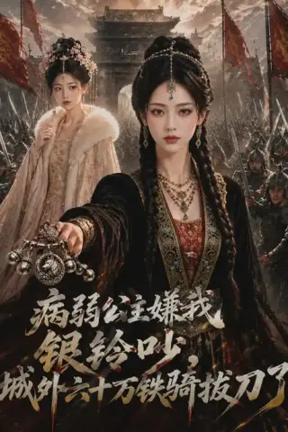 《病弱公主嫌我银铃吵，城外六十万铁骑拔刀了（63集）（夸克网盘）》短剧封面