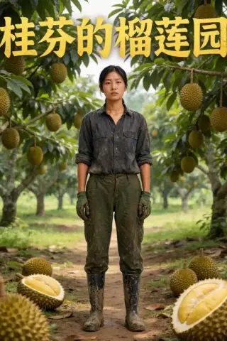 《桂芬的榴莲园（34集）AI短剧（夸克网盘）》短剧封面
