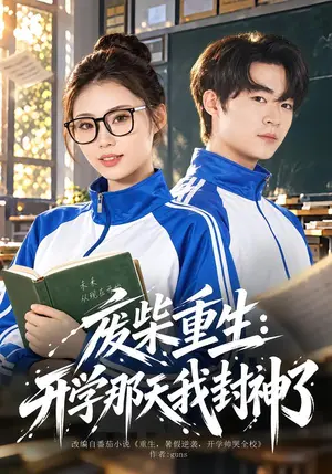 《废柴重生：开学那天我封神了（80集）寇腾文&张艺轩（夸克网盘）》短剧封面