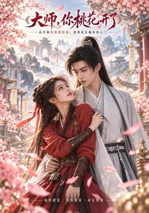 《大师，你桃花开了（108集）（夸克网盘）》短剧封面