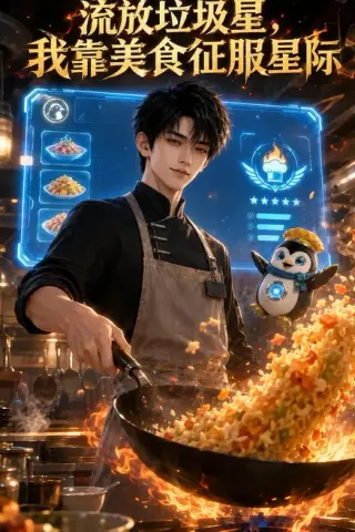《流放垃圾星，我靠美食征服星际（89集）（夸克网盘）》短剧封面