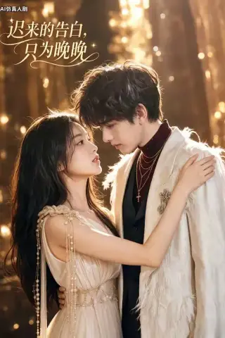 《迟来的告白，只为晚晚（50集）（夸克网盘）》短剧封面