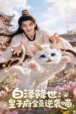《白泽降世：皇子府全员逆袭喵（89集） AI短剧（夸克网盘）》短剧封面
