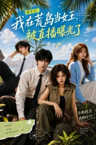 《重生后我在荒岛当女王，被直播曝光了（30集）（夸克网盘）》短剧封面