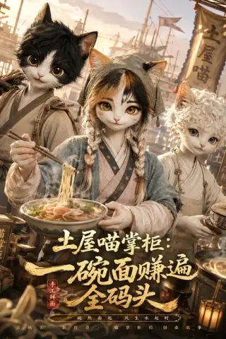 《土屋喵掌柜：一碗面赚遍全码头（66集）（夸克网盘）》短剧封面