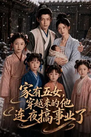 《家有五女，穿越来的他连夜搞事业了（110集）（夸克网盘）》短剧封面