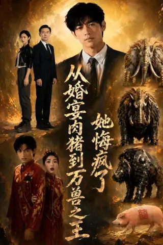 《从婚宴肉猪到万兽之王，她悔疯了（80集） AI短剧（夸克网盘）》短剧封面