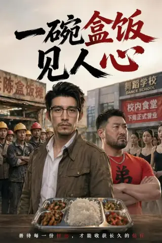 《一碗盒饭见人心（34集）AI短剧 (2026)》短剧封面
