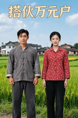 《搭伙万元户（34集）AI短剧（夸克网盘）》短剧封面