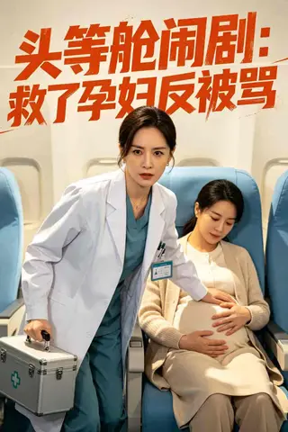 《头等舱闹剧：救了孕妇反被骂（68集）Ai短剧（百度网盘）》短剧封面