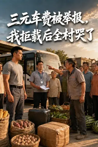 《三元车费被举报，我拒载后全村哭了（48集）Ai短剧（夸克网盘）》短剧封面
