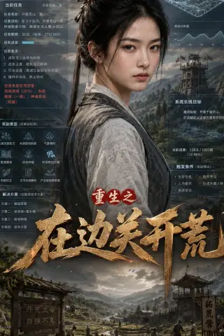 《重生之在边关开荒（10集）AI短剧 (2026)》短剧封面