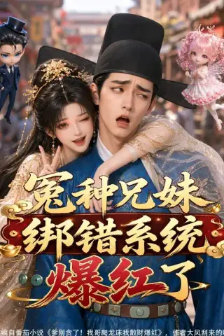 《冤种兄妹绑错系统爆红了（87集）（夸克网盘）》短剧封面