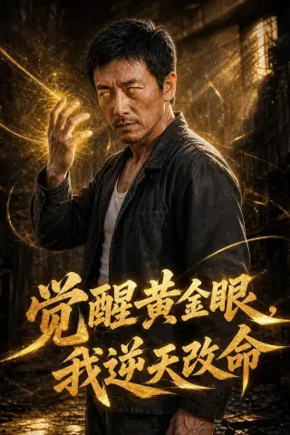 《觉醒黄金眼，我逆天改命（41集）AI短剧（夸克网盘）》短剧封面
