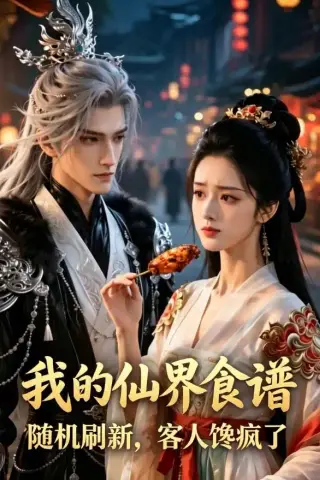 《我的仙界食谱随机刷新，客人馋疯了（99集）（夸克网盘）》短剧封面