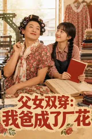 《父女双穿：我爸成了厂花（75集）AI短剧 (2026)》短剧封面