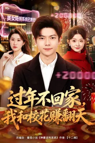 《过年不回家，我和校花赚翻天（80集）关钰莹＆刘瀚阳（1080P）（夸克网盘）》短剧封面