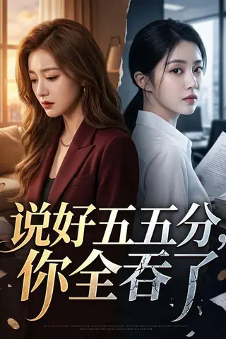 《说好五五分，你全吞了（21集）Ai短剧（百度网盘）》短剧封面