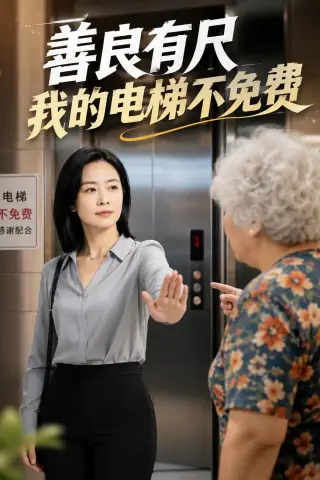 《善良有尺，我的电梯不免费（34集）AI短剧（夸克网盘）》短剧封面