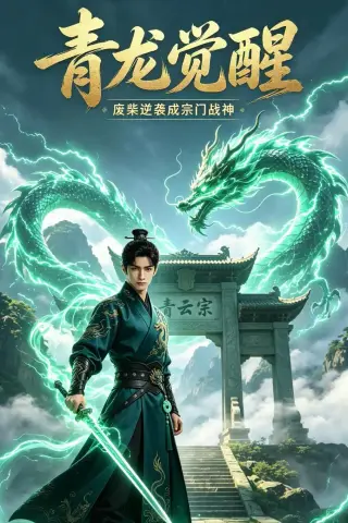 《青龙觉醒废柴逆袭成宗门战神（12集）AI短剧 (2026)》短剧封面