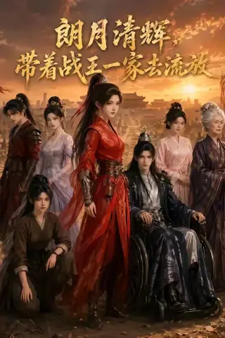 《朗月清辉，带着战王一家去流放（78集）（夸克网盘）》短剧封面