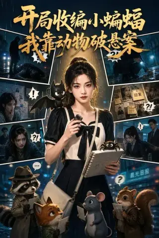 《开局收编小蝙蝠我靠动物破悬案（70集）（夸克网盘）》短剧封面