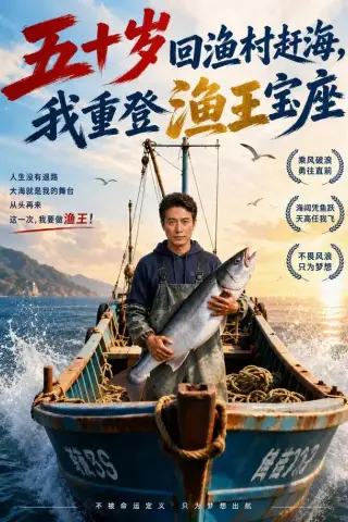 《五十岁回渔村赶海，我重登渔王宝座（61集）（夸克网盘）》短剧封面
