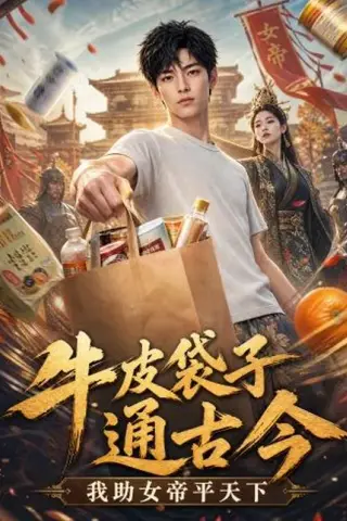 《牛皮袋子通古今：我助女帝平天下（43集）AI短剧（百度网盘）》短剧封面