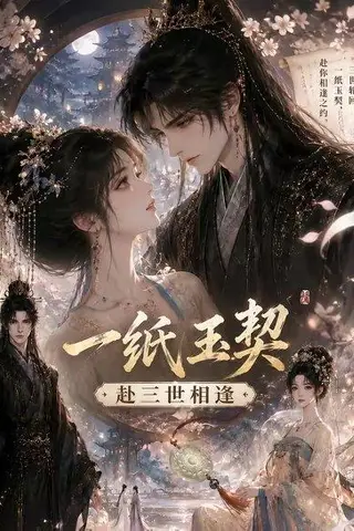 《一纸玉契：赴三世相逢（52集）（百度网盘）》短剧封面