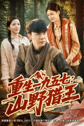 《重生一九五七：山野猎王（73集）袁宵＆李灵烨（夸克网盘）》短剧封面