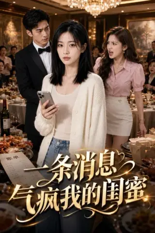 《一条消息气疯我的闺蜜（42集）AI短剧（夸克网盘）》短剧封面