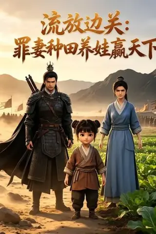 《流放边关：罪妻种田养娃赢天下（9集）（夸克网盘）》短剧封面